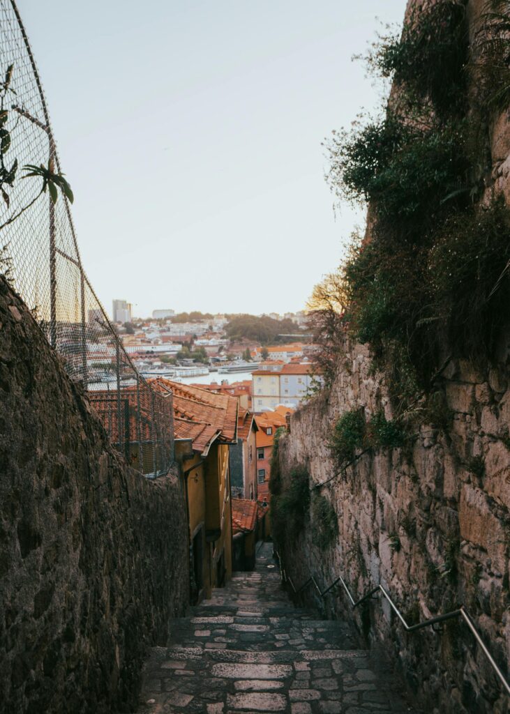Kathedraal van Porto straatjes